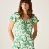 Dahlia Dress Green Floral