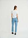 Women's High Waisted Plain Blue Jeans | Sustainable & Recycled | Fanfare