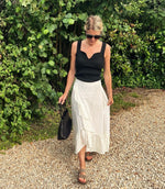 Clio Maxi Skirt White Broderie Anglaise by Spirit & Grace