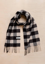 Lambswool Scarf in Brown Gingham by TBCo.