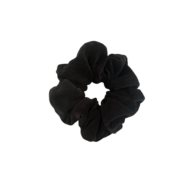 Isla Scrunchie Black Velvet by The Well Worn