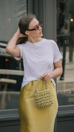 Hive Bucket Bag in Gold Metallic Cord by Isla de Gar