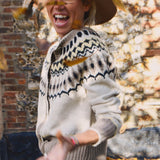 Fair Isle Yoke Cardigan