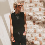 Black Knitted Waistcoat