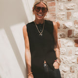 Black Knitted Waistcoat