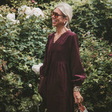 Burgundy Corduroy Mini Dress