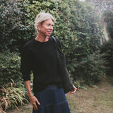 Black Cocoon Sleeve Jumper