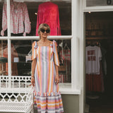 Mila Striped Midi Dress
