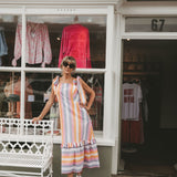 Mila Striped Midi Dress