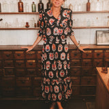 Romana Maxi Skirt in Circus Print