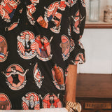 Luna Circus Print Blouse