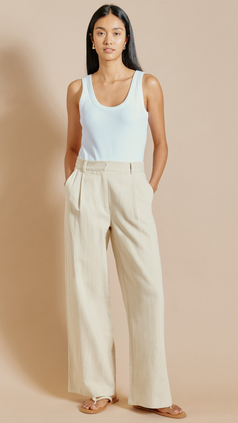 Linen Twill Trousers by Albaray