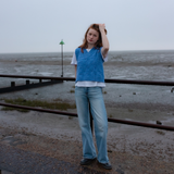 Puzzle Vest in Sky Blue