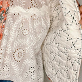 Pippa Cotton Quilted Jacket in Salmon