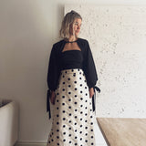 The Clio Wrap Skirt Reworked From Deadstock Silk Spot