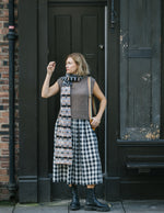 Tina Skirt in Black & White Gingham by Elwin