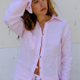 Pink Linen Shirt by No Emotions