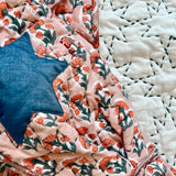 Pippa Cotton Quilted Jacket in Salmon