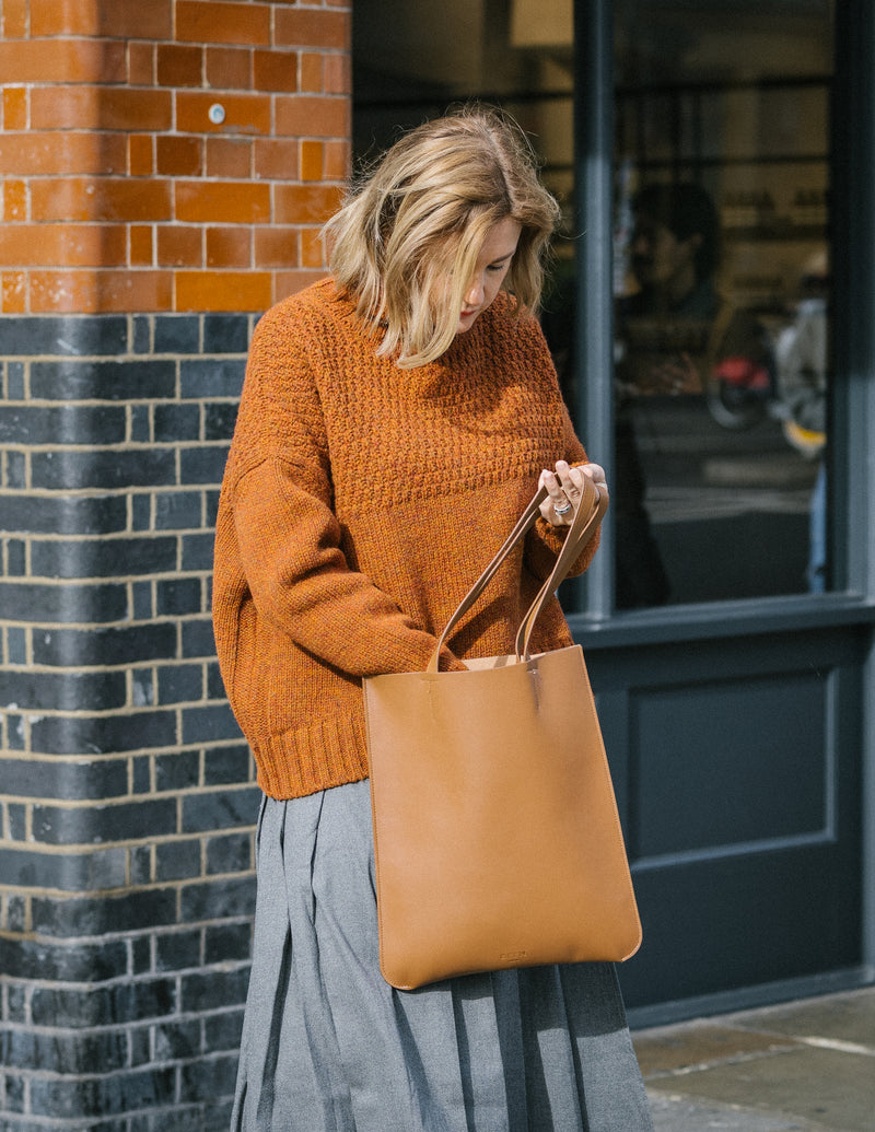 Craske Shetland Wool Jumper in Blood Orange by Charl