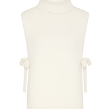 High Neck Tie Side Tabard in Snowflake
