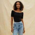 Bardot Top Black by Albaray