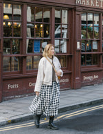 Tina Skirt in Black & White Gingham by Elwin