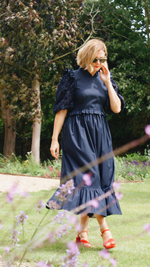 Navy Sherlock Dress by Minkie Studio