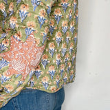 Kiki Cotton Quilted Jacket in Khaki
