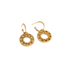 Geometric Statement Gold Hoop Earrings by Claire Hill
