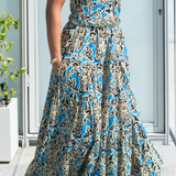 Indah Dress in Jungle Blue by Arifah Studio