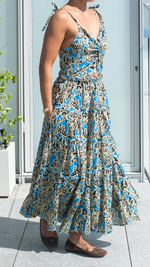 Indah Dress in Jungle Blue by Arifah Studio