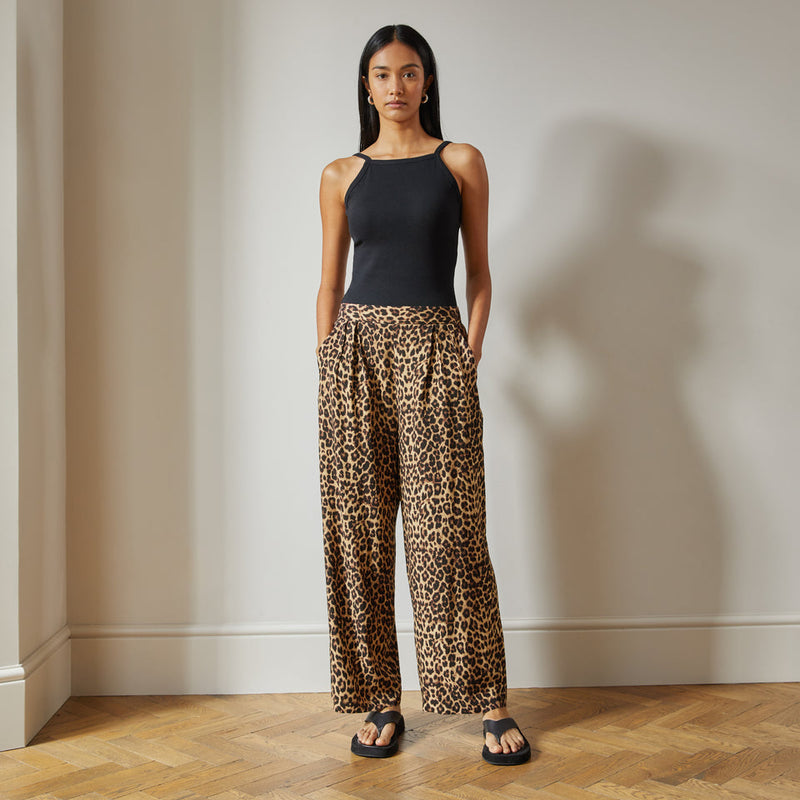 Animal Wide Leg Trousers by Albaray