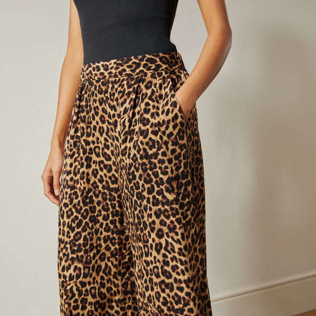 Animal Wide Leg Trousers by Albaray