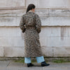 Animal Jacquard Belted Coat by Albaray