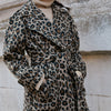 Animal Jacquard Belted Coat by Albaray