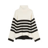 Stripe Roll Neck Jumper by Albaray