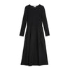 Long Sleeve Rib Woven Mix Dress by Albaray
