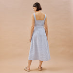 Ticking Stripe D Ring Dress by Albaray