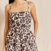 Cut Out Floral Strappy Dress by Albaray