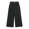 Wide Leg Crop Jeans in Black by Albaray