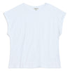 White Roll Back T Shirt by Albaray