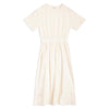 Woven Mix T Shirt Dress Cream by Albaray