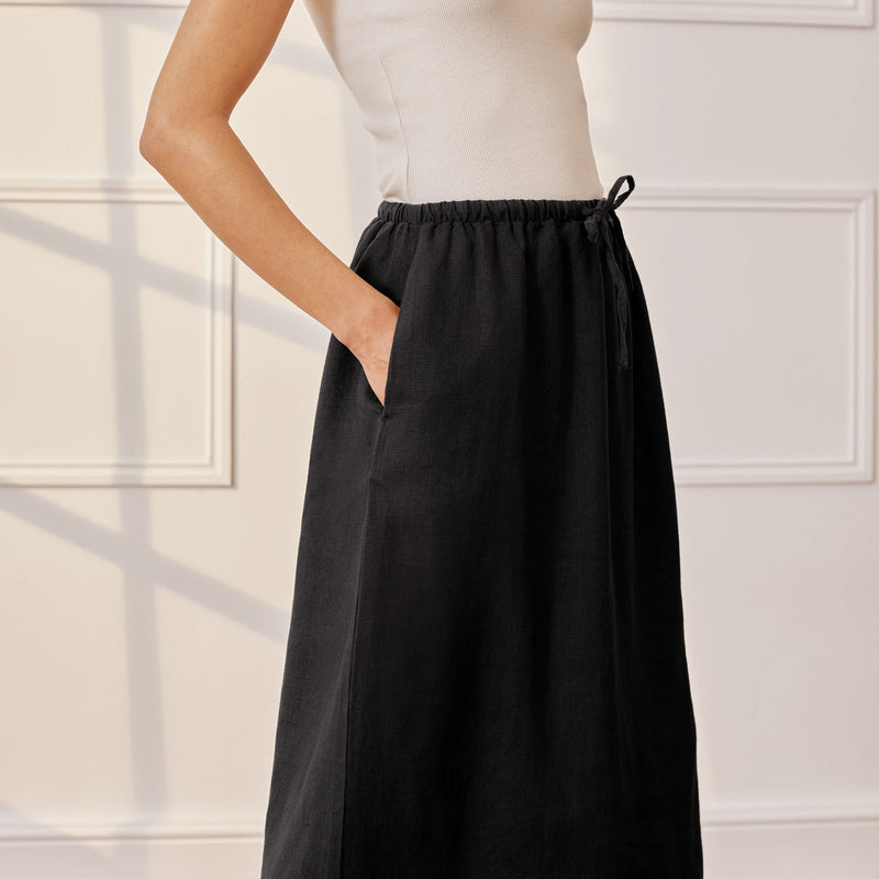 Linen Skirt by Albaray