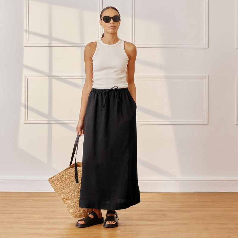 Linen Skirt by Albaray