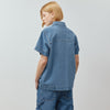 Denim Short Sleeve Shirt by Albaray