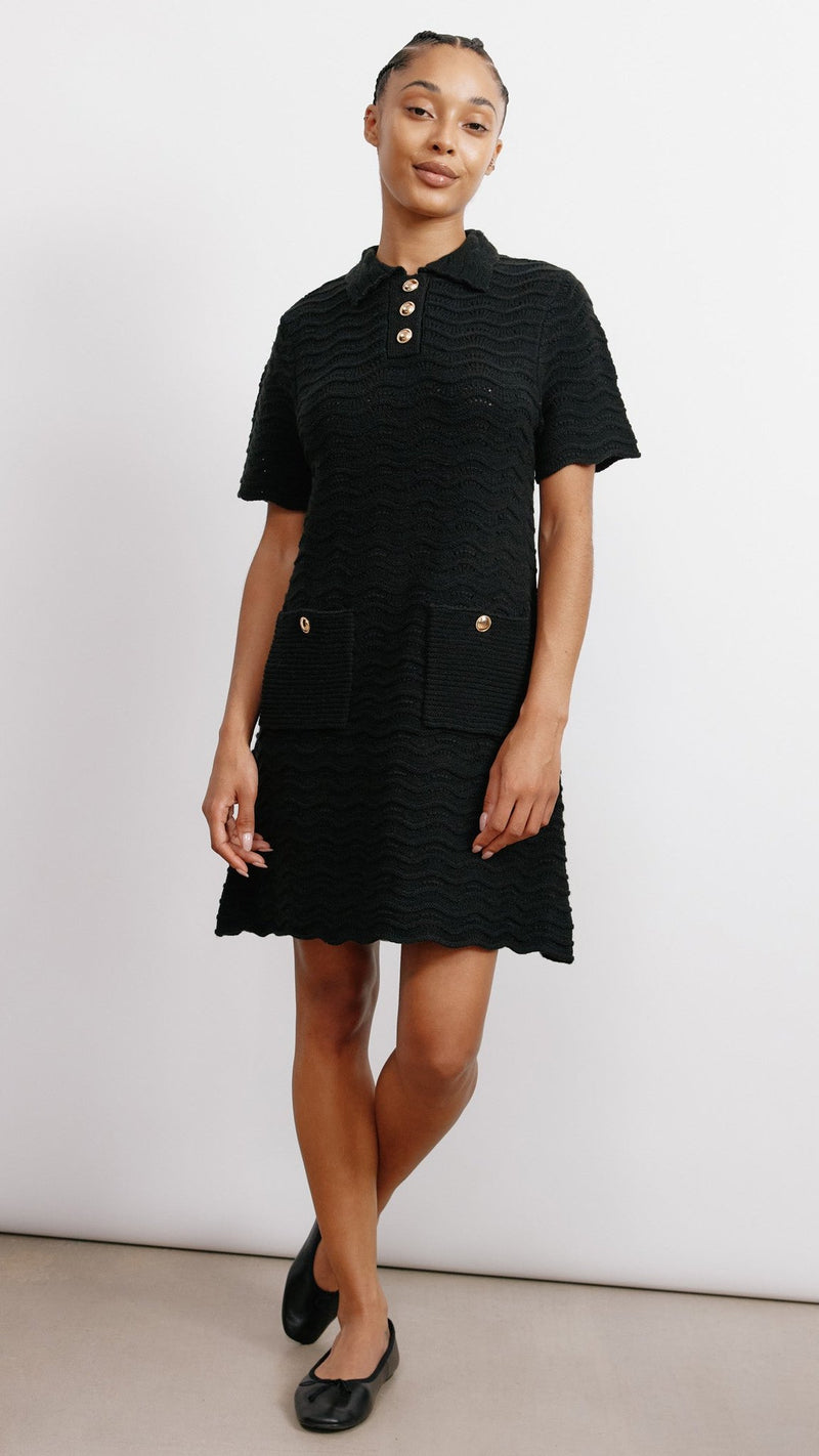 Pointelle Knit Dress by Albaray