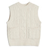 Cream Cable Pocket Tank by Albaray