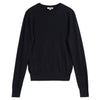 Black Cotton & Cashmere Blend Crew Neck by Albaray