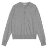 Grey Cotton & Cashmere Blend Cardigan by Albaray