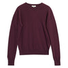 Burgundy Cotton & Cashmere Blend Crew Neck by Albaray